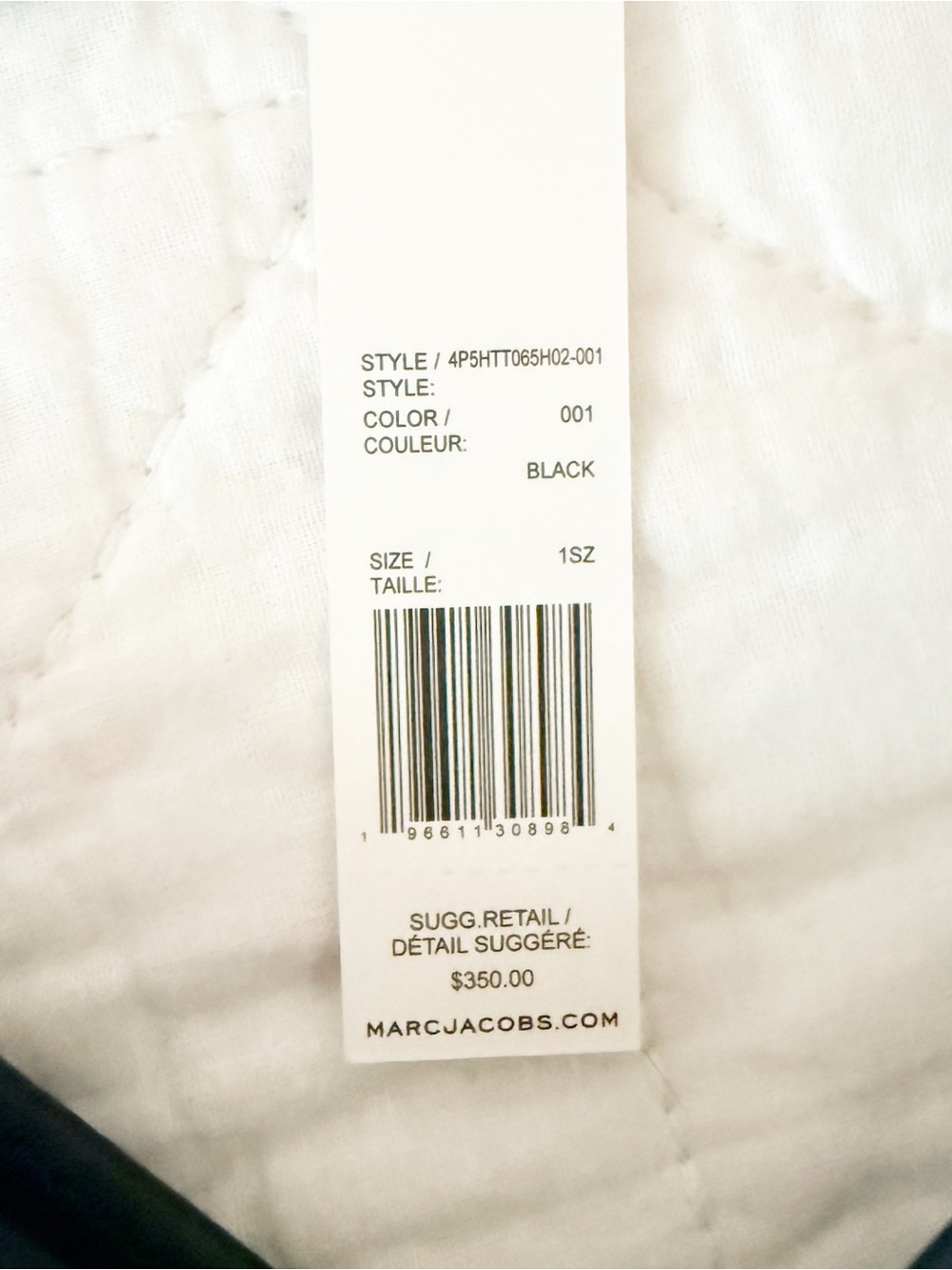 NEW Marc Jacobs Preppy Black Nylon Baby Bag NWT - Picture 4 of 9